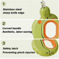 thumbnail image 3 of Cortaúñas para mascotas, cortaúñas para gatos con luz LED, evita cortar demasiado las uñas de gato para gatos de interior, apto para perros y gatos pequeños (verde), 3 of 5