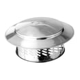 thumbnail image 4 of ziyahi Capuchon Cheminée Housse de Pluie Isolation Évent Cheminée Capuchon Extérieur 6 Couvercle Cheminée Argent 8, 4 of 6