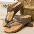 thumbnail image 2 of Women’s Slip on Flip Flops Toe Ring Slides Comfort Flat Summer Sandals, 2 of 4