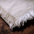 thumbnail image 6 of Fringed Raw Edge Pure French Linen Napkins (Set of 4) - 20'' x 20" - Natural Linen, 6 of 7