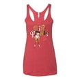 thumbnail image 2 of Wild Bobby Betty Boop Winking Girl Power Femenist Betty Boop Tri-Blend Racerback Tank Top, Vintage Red, Medium, 2 of 5
