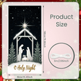 thumbnail image 2 of Nativity Scene Merry Christmas Banner Holiday Decoration Design Festive Stars Christmas Decor for Winter Celebration Home Decoration Party Decoration, 2 of 9