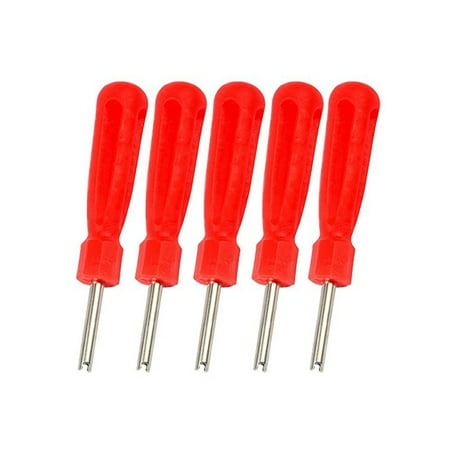 

OUNONA 5 Pcs Plastic Handle Car Core Removal Single Head Tire Repair Tools for Bike Electrocar