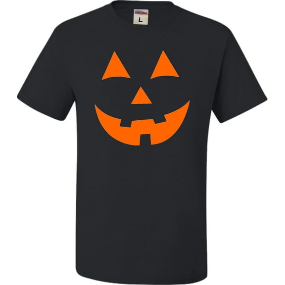 Adult Jack O Lantern Pumpkin Face Halloween Funny T-Shirt