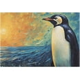 thumbnail image 4 of SKYSONIC Bathroom Rug Toiletry Mat Set, 2 pack Penguin in Wild Print, Fluffy Plush Absorbent Bath Rugs Carpet for Bathroom Floor Toilet Tub and Shower,23.6"x15.7"+17.3"x13.4", 4 of 7
