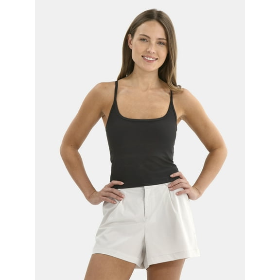 Avia Women's Ribbed SoftSculpt Tank Top with UPF 50, Sizes XS-XXXL