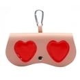 thumbnail image 1 of Elegante Soporte Para Anteojos De Cuero Pu, Bolsa Para Gafas De Sol, Linda Bolsa De Almacenamiento De Gafas De Dibujos Animados Con Gancho Para Viajes, Compras, Playa Methold AP006521-05, 1 of 6