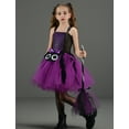 thumbnail image 5 of FEOYA Girls Witch Dress Tutu Dress for Toddler Kids Tulle Dress Carnival Spider Dress with Broom and Hair Clips for 6-7 Years, 5 of 7