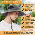 thumbnail image 4 of Sombrero para el sol para hombres y mujeres, impermeable, de ala ancha, con protección UV, 4 of 5