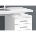 thumbnail image 2 of Monarch Specialties Computer Desk, Home Office, Laptop, Left, Right Set-up, Storage Drawers, 48"l, Work, Laminate, White, Contemporary, Modern, 2 of 4
