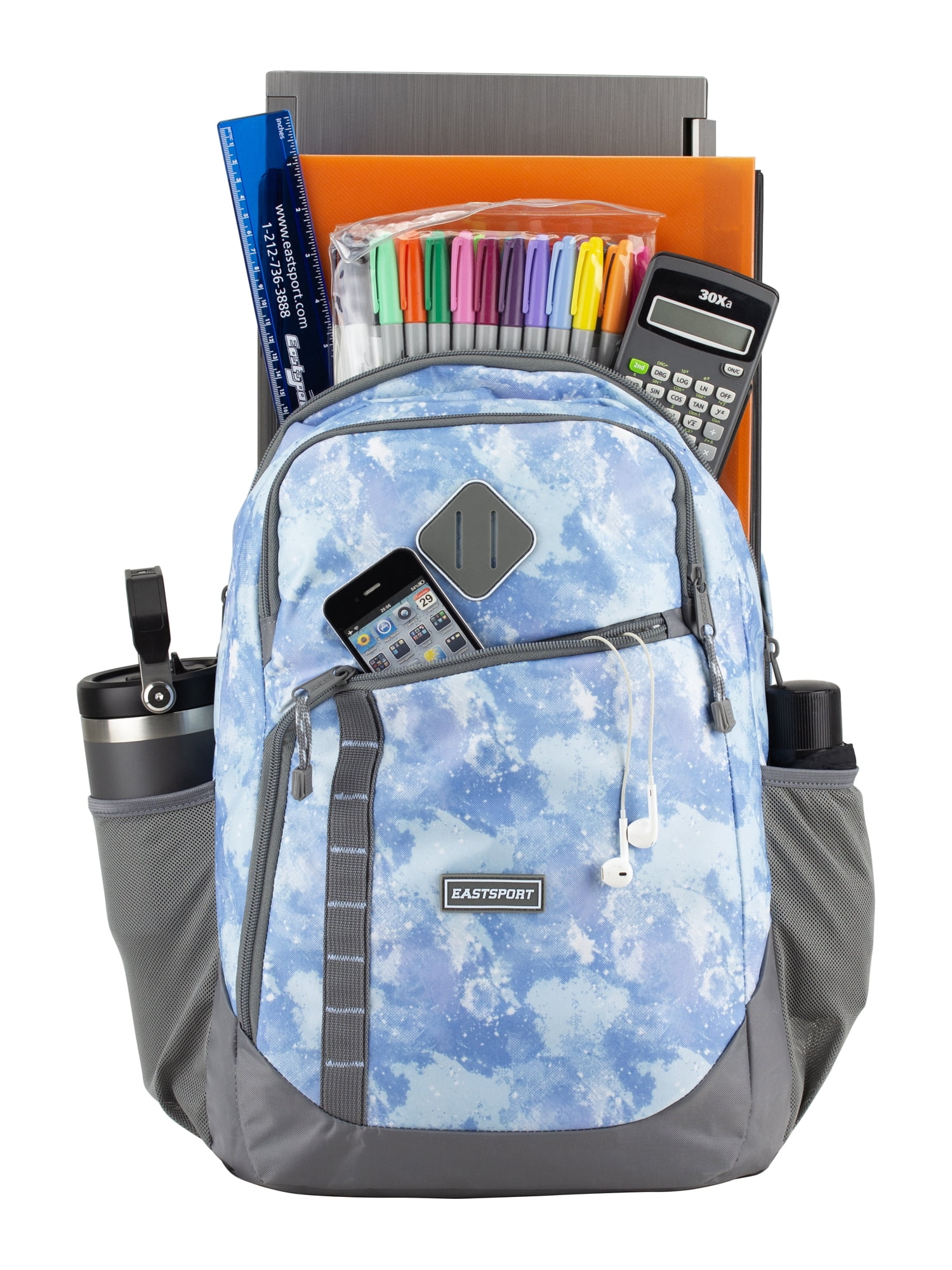 Eastsport Unisex Olympus Sport 18" Backpack, Blue Galaxy