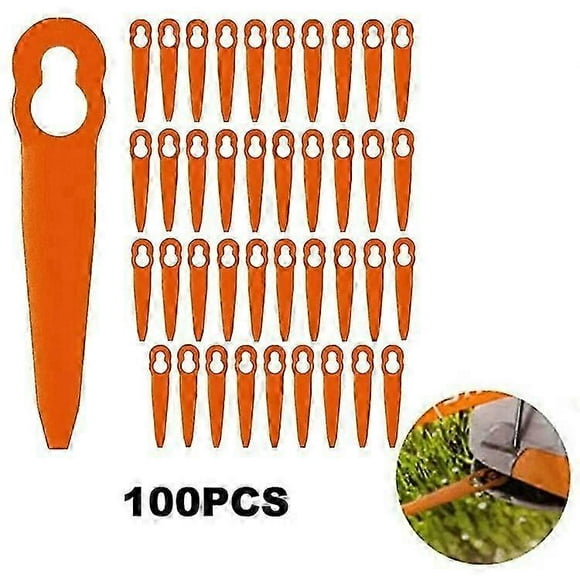 100pcs For Stihl Polycut 2-2 Abs Cutting Blades Lawn Mower Replacement Parts