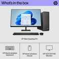 HP 27" Monitor & Slim Desktop Tower Bundle, Intel Core i312100, 8GB SDRAM, 512GB SSD, Windows