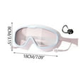thumbnail image 3 of Yyuenw Kids Youth Swimming Goggles, HD Large Frame Anti-Fog Waterproof Pool Goggles with Earplugs and Nose Cover for Children & Teens Age 3-16, 3 of 9