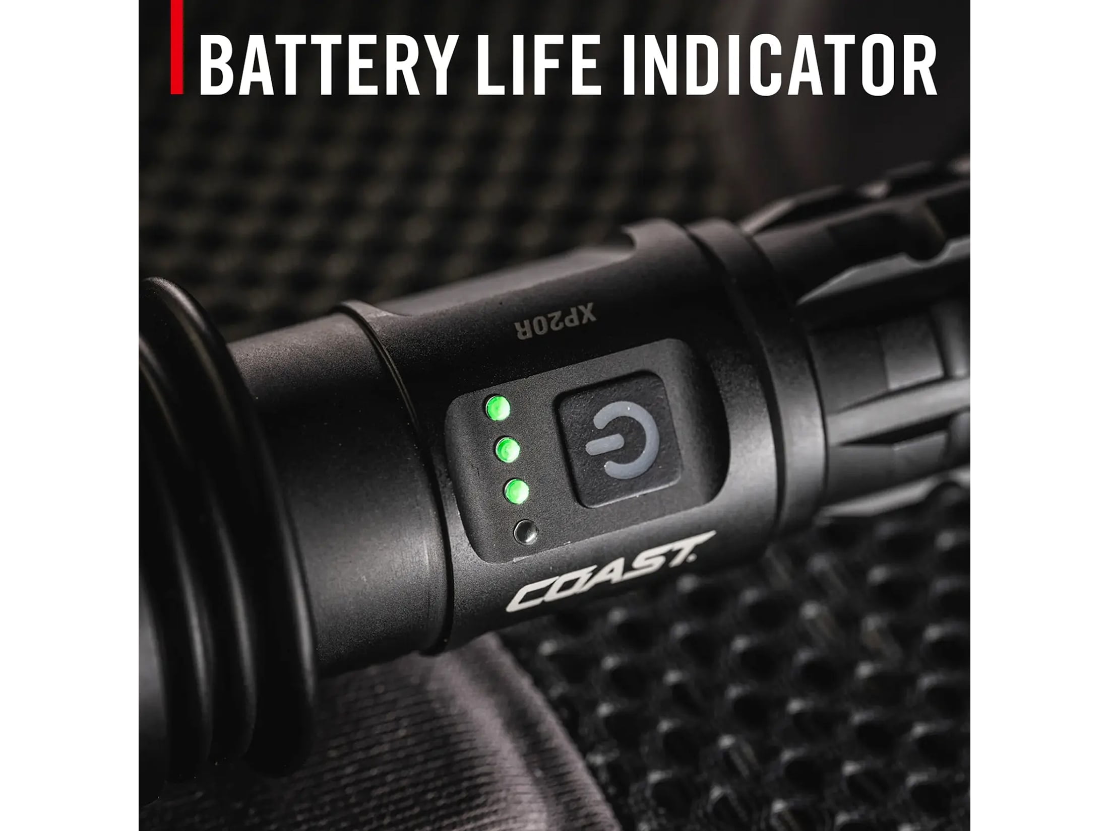 Coast XP20R Rechargeable Flashlight Black