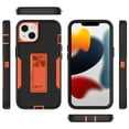 thumbnail image 5 of Hybrid Case for iPhone 15 Plus, Protective Slim Cover Heavy Duty Rugged Shockproof with Kickstand Support Magnetic Car Mount Hard PC Armor Case for iPhone 15 Plus, Red+Black, 5 of 7