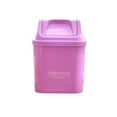 thumbnail image 2 of Mini Desktop Trash Can with Lid for Desk – Small Plastic Tabletop Trash Bin for Paper, Makeup, and Household Waste, 6.7” x 4.7” Office or Kitchen Use, 2 of 6