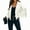 White, variant on Women's Short Fringe Leather Jacket Moto Biker Open Front Tassel Coat