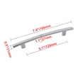 thumbnail image 4 of Utopia Alley 5pcs Centura Pull Handle - Decorative Cabinet Drop Pull Handles- Vintage Cabinet Hardware with Hand Finished Polished Chrome - Metal Drawer Pull Handle, 5.0" Center to Center, 4 of 6