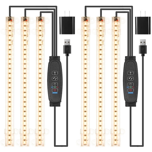 Tiras de luz LED para cultivo RWNTAO de espectro completo con temporizador de 3/9/12 h