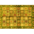 thumbnail image 1 of Ahgly Company Indoor Rectangle Abstract Yellow Modern Area Rugs, 4' x 6', 1 of 4
