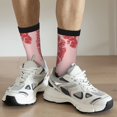 thumbnail image 6 of Cauagu Red Meat Print Crew Socks for Women and Men,Adult Athletic Running Socks 1-Pair Sports Socks Work Gear Socks with Moisture Wicking, 6 of 6