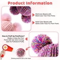 thumbnail image 4 of Gorro de invierno HAITHO para niños pequeños y niñas Rainbow, 4 of 7