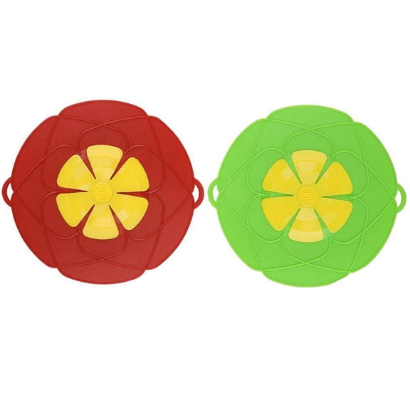 OYSIR Microwavable Silicone Spill Stopper Lid for 10.2 Inch Pots and Pans 2 Count
