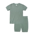 thumbnail image 5 of Nwiuh Toddler Short Pajamas Set Baby Boys Girls Kids Snug Fit Ribbed Sleepwear Pjs for Daily Life Style (Green, 2-3 Years), 5 of 5