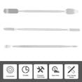 thumbnail image 3 of NIYANGLE 3Set Silver Prying Bar for Electronics Opening Pry Tool and Hand Tools, 3 of 7