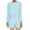 Light Blue, variant on LYXSSBYX Two Piece Sets for Women Summer Women's Solid Color Loose Wide Leg Short Shirt Shorts Casual Set Short Sleeved Round Neck Top/shirt Set