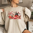 thumbnail image 2 of French Bulldogs and Coffee Valentine Sweatshirt, 2 of 8