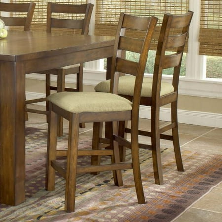 Hemstead Non-Swivel Counter Height Stool - Dark Oak - Set of 2
