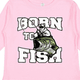 thumbnail image 4 of Inktastic Born to Fish Boys or Girls Long Sleeve Toddler T-Shirt, 4 of 5