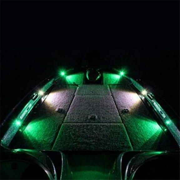 T-H Marine Supplies LEDBW-80-2-GB-DP 2.8 x 1.5 in. Extreme Pro X6 LED Deck Lighting, Green & Blue