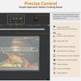 thumbnail image 5 of HELLONE 24" Single Wall Oven, Built-in Electric Ovens with 11 Cooking Modes, 3000W, 240V, 2.5 CF Convection Built-in Oven, Stainless Steel, Touch Control, Timer, Safety Lock, 5 of 7