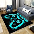 thumbnail image 1 of Game Controller Gaming Pattern Modern Area Rugs Non-Slip Gaming Rug Gamer Carpets Boys Rugs Floor Mat Throw Rugs Doormats Home Decor for Living Room Bedroom 63x48 Inch, 1 of 1