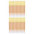 thumbnail image 1 of Recargas de bolígrafos de gel borrables Uxcell, 24 piezas de recargas de bolígrafos de tinta de gel, bolígrafo de clic a presión de punta fina de 0.5 mm, naranja, 1 of 6