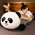 thumbnail image 5 of Juguete de peluche de Panda divertido y vívido con hojas de bambú, juguetes de peluche, Animal de dibujos animados suave, muñeco colgante de Panda blanco y negro, regalos para niños, 5 of 5