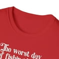 thumbnail image 3 of Worst Day Of Fishing, Gildan Unisex Softstyle T-Shirt, Graphic Tee, S-3XL, 3 of 3