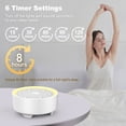 thumbnail image 6 of Kipcush Sound Machine with 21 Soothing Sounds, 3-Level Night Light, 8-Hour Timer, White Noise Machine for Sleep at Home, White, 6 of 8