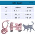 thumbnail image 2 of UPITOR Escape Proof Cat Harness and Leash Set - Lightweight and Breathable - Adjustable for Small Pets for Cat for Pet Cat Kitten Puppy Rabbit Ferret(Pink,S), 2 of 7