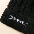 thumbnail image 6 of AWZXDE Kids Winter Hat With Cat Ears Cozy Knitted Hat For Boys Girls Outdoor Warm Comfortable Lined Cap For Baby Black, 6 of 6