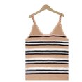 thumbnail image 3 of Puntoco Vestidos Mujer Verano Versátil y Cómodo Cuello Redondo Punto Bloques de Color Top con Tirantes, 3 of 8