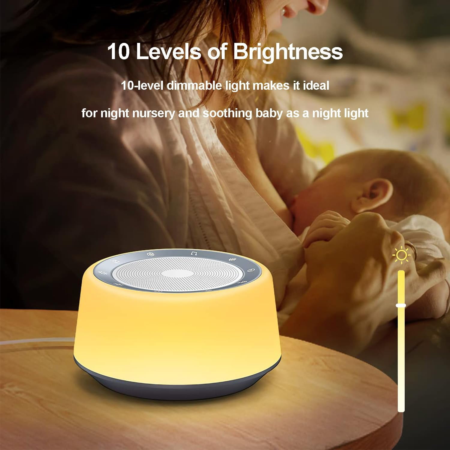 White Noise Machine,Sound Machine for Sleeping with 30 Soothing Sounds,7 Color Night Light with 5 Timers,Touch Control & Adjustable Brightness,Sleep Machine for Baby, Adults Home & Office