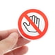 thumbnail image 4 of Adhesivo de 10 Uds., señales de No tocar, calcomanías de precaución y peligro, calcomanía adhesiva, señales de No tocar, 4 of 7
