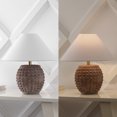 thumbnail image 6 of JONATHAN Y Effie 18.25" Minimalist Scandinavian Ceramic/Iron Hobnail LED Table Lamp, Matte Taupe (Set of 2), JYL5601C-SET2, 6 of 7