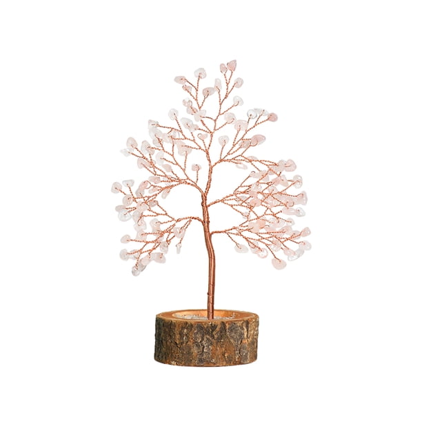 Wosthever Thoughtful Presents Árbol artificial en el interior - Exquisito Crystal Bonsai Bonsai Crystal Tree Pink Crystal Type3 NO3