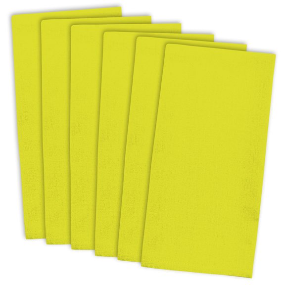 DII Modern Cotton Neon Flat Woven Dishtowels in Yellow (Set of 6)