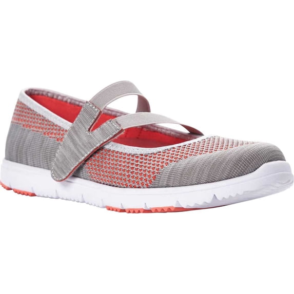 Women's Propet TravelWalker EVO Mary Jane Light Grey Mesh 7.5 B